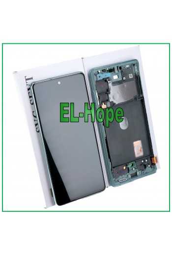 DISPLAY LCD FRAME ORIGINALE SAMSUNG GALAXY S20 FE 5G SM-G781B TOUCH SCREEN VERDE