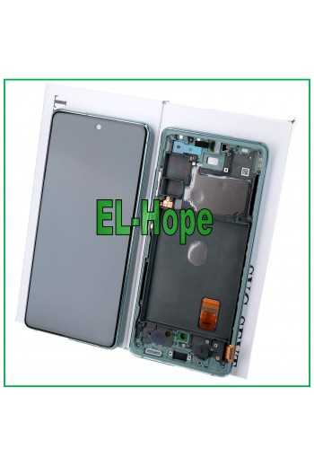 DISPLAY LCD FRAME ORIGINALE SAMSUNG GALAXY S20 FE 5G SM-G781B TOUCH SCREEN VERDE