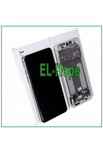 DISPLAY LCD ORIGINALE FRAME XIAOMI MI 9 LITE M1904F3BG TOUCH SCREEN VETRO BIANCO