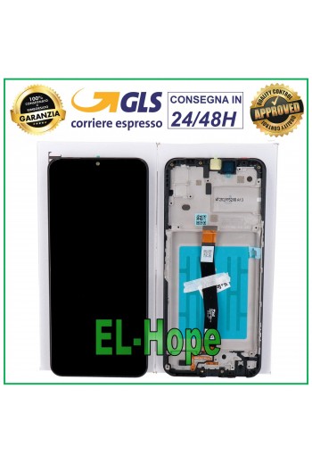 DISPLAY LCD FRAME ORIGINALE SAMSUNG GALAXY A22 5G 2021 SM-A226 TOUCH SCREEN NERO
