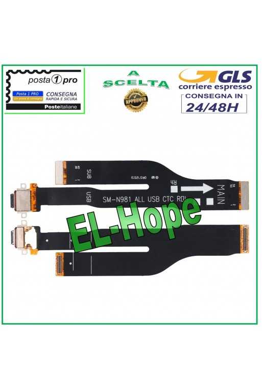 FLAT CONNESSIONE SCHEDA MADRE DOCK DI RICARICA SAMSUNG GALAXY NOTE 20 5G SM-N981 FLAT CONNESSIONE SCHEDA MADRE DOCK DI RICARICA SAMSUNG GALAXY NOTE 20 5G SM-N981