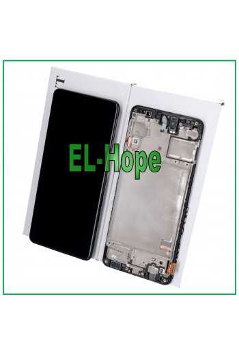 DISPLAY LCD ORIGINALE + FRAME SAMSUNG GALAXY M31S SM M317 F/FN TOUCH SCREEN NERO