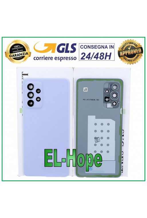 COPRI BATTERIA ORIGINALE SAMSUNG GALAXY A52 SM-A525 F COPERCHIO POSTERIORE VIOLA COPRI BATTERIA ORIGINALE SAMSUNG GALAXY A52 SM-A525 F COPERCHIO POSTERIORE VIOLA