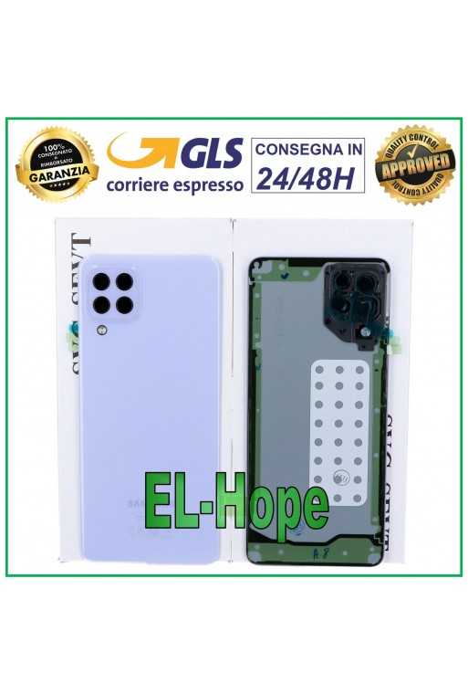 COPRI BATTERIA ORIGINALE SAMSUNG GALAXY A22 SM-A225 F COPERCHIO POSTERIORE VIOLA COPRI BATTERIA ORIGINALE SAMSUNG GALAXY A22 SM-A225 F COPERCHIO POSTERIORE VIOLA