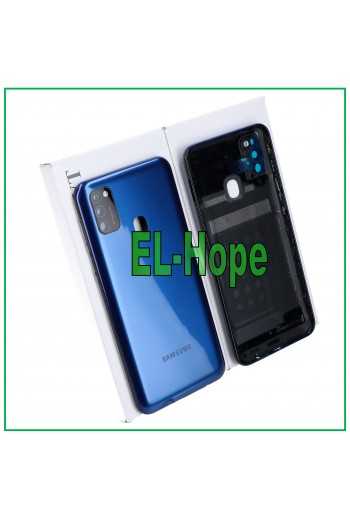 SCOCCA POSTERIORE ORIGINALE SAMSUNG GALAXY M30S SM-M307F BACK COVER VETRO BLU