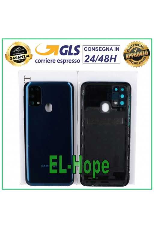 COPRI BATTERIA ORIGINALE SAMSUNG GALAXY M31 SM-M315F COPERCHIO POSTERIORE BLU COPRI BATTERIA ORIGINALE SAMSUNG GALAXY M31 SM-M315F COPERCHIO POSTERIORE BLU