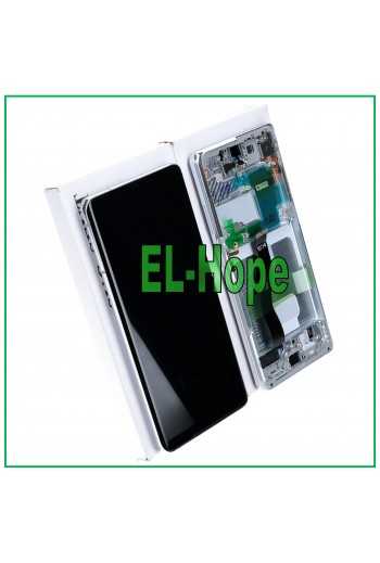 DISPLAY LCD FRAME ORIGINALE SAMSUNG GALAXY S21 ULTRA SM-G998 TOUCH SCREEN SILVER