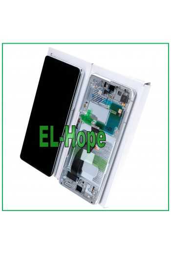 DISPLAY LCD FRAME ORIGINALE SAMSUNG GALAXY S21 ULTRA SM-G998 TOUCH SCREEN SILVER