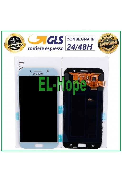 DISPLAY LCD ORIGINALE SAMSUNG GALAXY A7 2017 A720 SM-A720F DS TOUCH SCREEN BLU DISPLAY LCD ORIGINALE SAMSUNG GALAXY A7 2017 A720 SM-A720F DS TOUCH SCREEN BLU