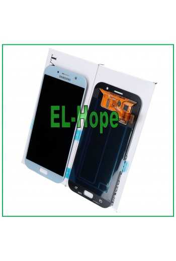 DISPLAY LCD ORIGINALE SAMSUNG GALAXY A7 2017 A720 SM-A720F DS TOUCH SCREEN BLU