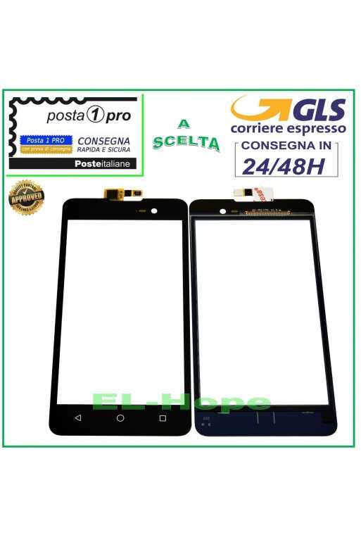 TOUCH SCREEN VETRO WIKO LENNY 2 II DIGITIZER VETRINO NERO 5.0'' TOUCH SCREEN VETRO WIKO LENNY 2 II DIGITIZER VETRINO NERO 5.0''