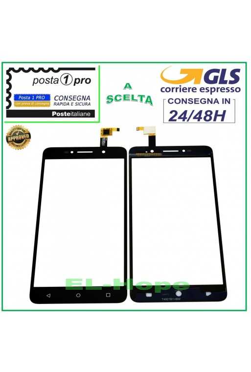 TOUCH SCREEN VETRO ALCATEL Pixi 4 OT-8050D 6.0'' VETRINO DIGITIZER NERO TOUCH SCREEN VETRO ALCATEL Pixi 4 OT-8050D 6.0'' VETRINO DIGITIZER NERO