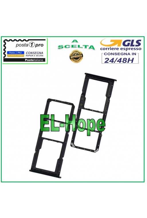 SLOT CARRELLO VANO SCHEDA NANO SIM + MICRO SD SAMSUNG GALAXY A51 SM A515F NERO SLOT CARRELLO VANO SCHEDA NANO SIM + MICRO SD SAMSUNG GALAXY A51 SM A515F NERO