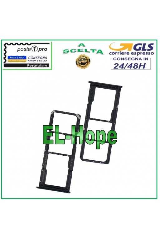 SLOT CARRELLO VANO SCHEDA NANO SIM + MICRO SD SAMSUNG GALAXY A71 SM A715F NERO SLOT CARRELLO VANO SCHEDA NANO SIM + MICRO SD SAMSUNG GALAXY A71 SM A715F NERO