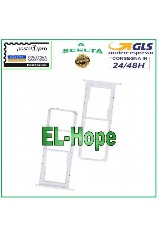 SLOT CARRELLO VANO SCHEDA NANO SIM MICRO SD SAMSUNG GALAXY A02S SM-A025G BIANCO SLOT CARRELLO VANO SCHEDA NANO SIM MICRO SD SAMSUNG GALAXY A02S SM-A025G BIANCO