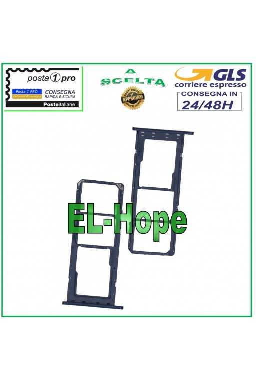 SLOT CARRELLO VANO SCHEDA NANO SIM MICRO SD SAMSUNG GALAXY A02S SM-A025G BLU SLOT CARRELLO VANO SCHEDA NANO SIM MICRO SD SAMSUNG GALAXY A02S SM-A025G BLU