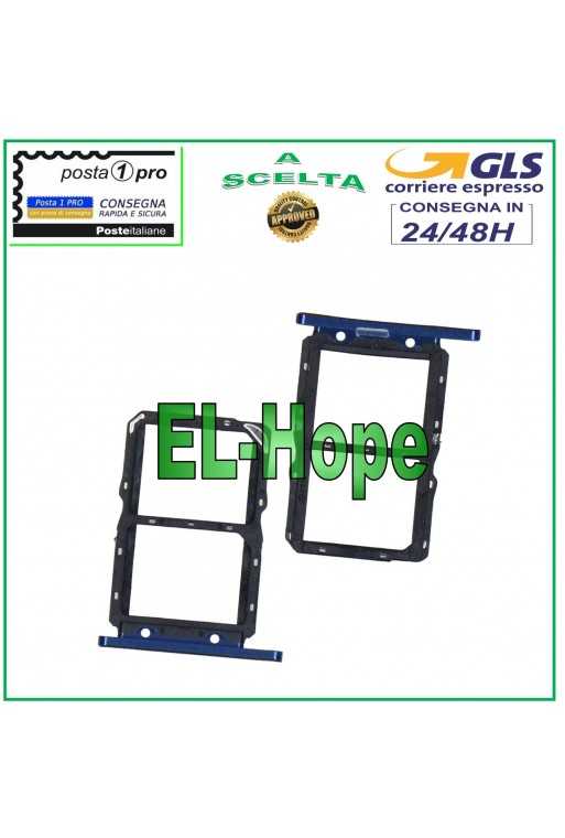 SLOT CARRELLO PORTA VANO SCHEDA SIM MICRO SD HUAWEI NOVA 5T YAL-L21 L61 L71 BLU SLOT CARRELLO PORTA VANO SCHEDA SIM MICRO SD HUAWEI NOVA 5T YAL-L21 L61 L71 BLU