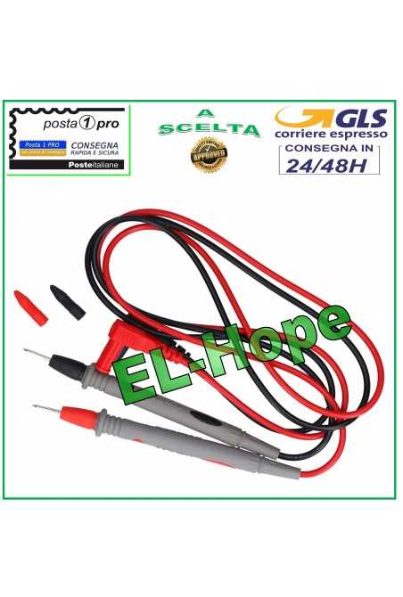 Puntali Per Multimetro Elettronico Tester Misuratore Digitale Puntali Cavi 1000v 10a Ricambio - Foto 14