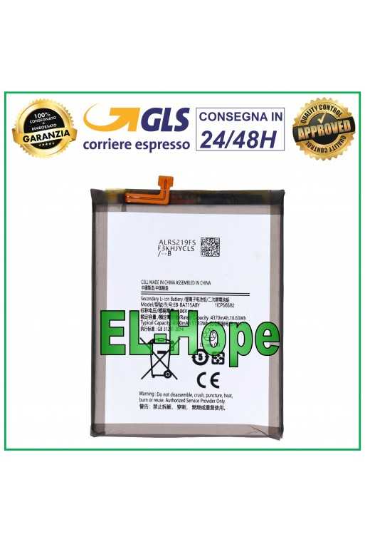 BATTERIA EB-BA715ABY PER SAMSUNG GALAXY A71 SM-A715 SM-A715F 4500 mAh BATTERY BATTERIA EB-BA715ABY PER SAMSUNG GALAXY A71 SM-A715 SM-A715F 4500 mAh BATTERY