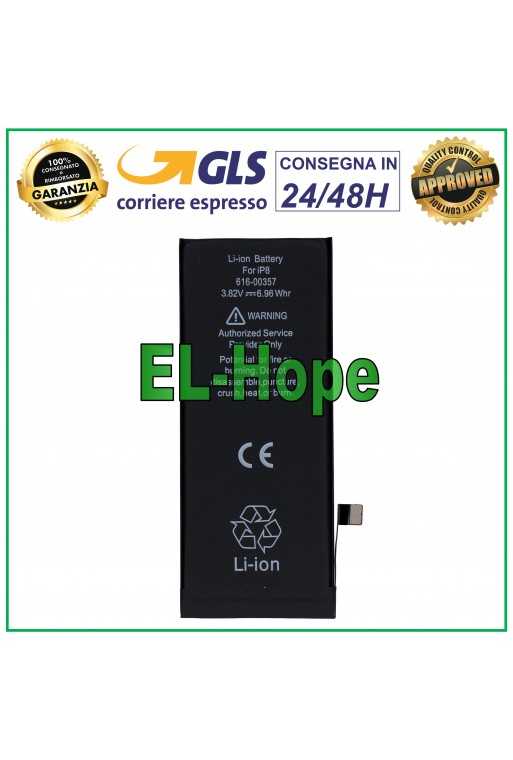 BATTERIA DI RICAMBIO PILA PER IPHONE 8 1821 mAh BATTERIA DI RICAMBIO PILA PER IPHONE 8 1821 mAh