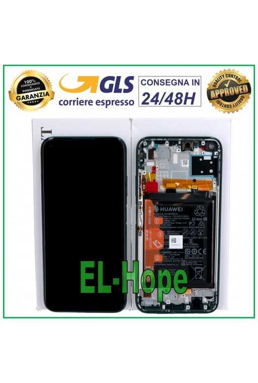 DISPLAY LCD ORIGINALE TOUCH + BATTERIA HUAWEI P40 LITE JNY-L21A LX1 VERDE GREEN DISPLAY LCD ORIGINALE TOUCH + BATTERIA HUAWEI P40 LITE JNY-L21A LX1 VERDE GREEN
