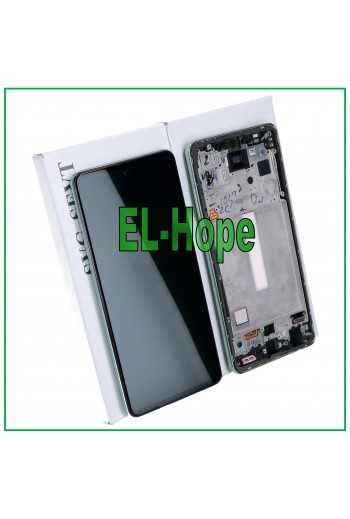 DISPLAY LCD TOUCH ORIGINALE SAMSUNG GALAXY A52S SM A528 A528B FRAME GREEN VERDE