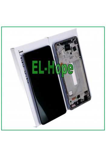 DISPLAY LCD TOUCH ORIGINALE 100% SAMSUNG GALAXY A52S SM A528 A528B FRAME VIOLA