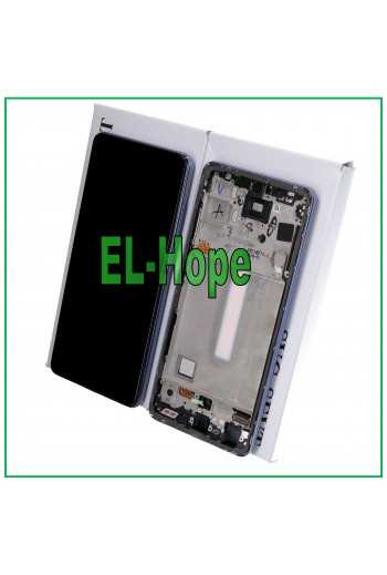 DISPLAY LCD TOUCH ORIGINALE 100% SAMSUNG GALAXY A52S SM A528 A528B FRAME VIOLA