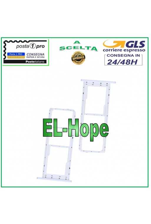 SLOT CARRELLO VANO SCHEDA NANO SIM CARD SD SAMSUNG GALAXY A03S SM-A037G BIANCO SLOT CARRELLO VANO SCHEDA NANO SIM CARD SD SAMSUNG GALAXY A03S SM-A037G BIANCO