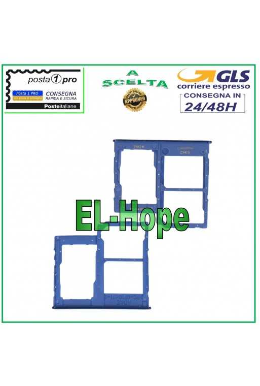 SLOT CARRELLO VANO SCHEDA NANO SIM CARD SD SAMSUNG GALAXY A41 SM A415 A415F BLU SLOT CARRELLO VANO SCHEDA NANO SIM CARD SD SAMSUNG GALAXY A41 SM A415 A415F BLU