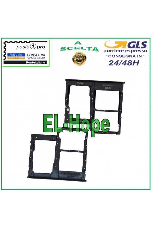 SLOT CARRELLO VANO SCHEDA NANO SIM CARD SD SAMSUNG GALAXY A41 SM A415 A415F NERO SLOT CARRELLO VANO SCHEDA NANO SIM CARD SD SAMSUNG GALAXY A41 SM A415 A415F NERO