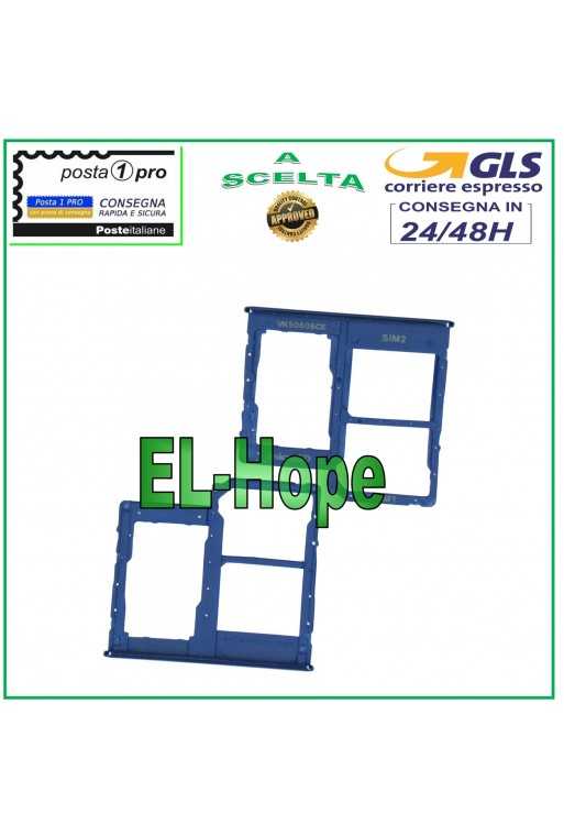 SLOT CARRELLO VANO SCHEDA NANO SIM CARD SD SAMSUNG GALAXY A31 SM A315 A315F BLU SLOT CARRELLO VANO SCHEDA NANO SIM CARD SD SAMSUNG GALAXY A31 SM A315 A315F BLU