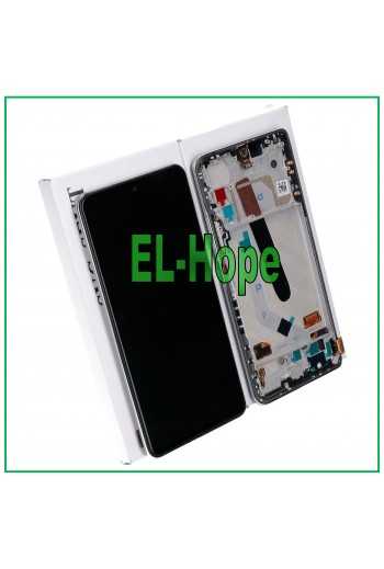 DISPLAY LCD ORIGINALE FRAME XIAOMI POCO F3 M2012K11AG TOUCH SCREEN VETRO BIANCO