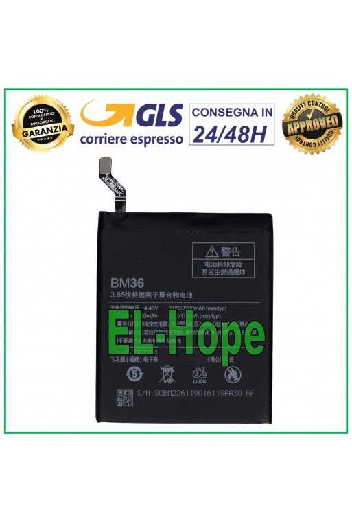 BATTERIA BM36 PER XIAOMI REDMI MI 5S 3100 mAh 3.85V PARI ORIGINALE BATTERIA BM36 PER XIAOMI REDMI MI 5S 3100 mAh 3.85V PARI ORIGINALE