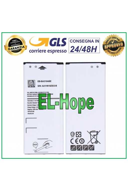 BATTERIA PER SAMSUNG GALAXY A3 2016 SM A310 F EB-BA310ABE 2300mAh PARI ORIGINALE BATTERIA PER SAMSUNG GALAXY A3 2016 SM A310 F EB-BA310ABE 2300mAh PARI ORIGINALE