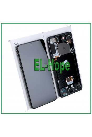 DISPLAY LCD ORIGINALE FRAME SAMSUNG GALAXY S21+ PLUS SM-G996 TOUCH SCREEN NERO