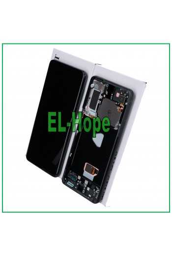 DISPLAY LCD ORIGINALE FRAME SAMSUNG GALAXY S21+ PLUS SM-G996 TOUCH SCREEN NERO