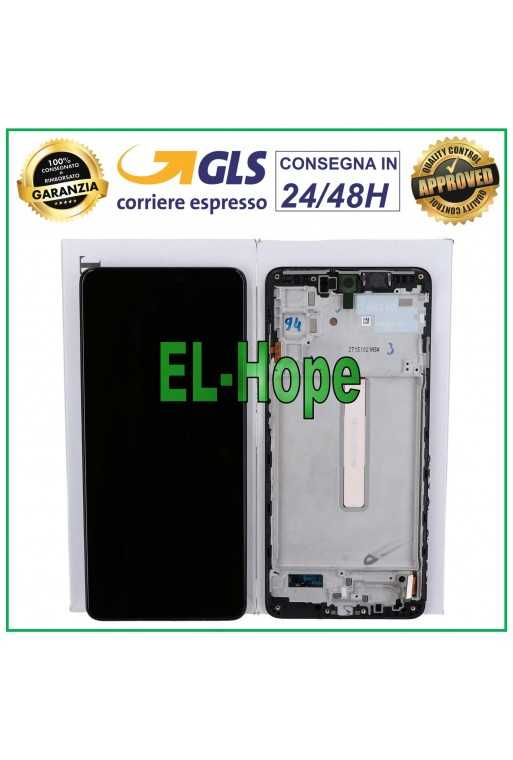DISPLAY LCD TOUCH ORIGINALE SAMSUNG GALAXY M52S 5G 2021 SM M526 M526B FRAME NERO DISPLAY LCD TOUCH ORIGINALE SAMSUNG GALAXY M52S 5G 2021 SM M526 M526B FRAME NERO