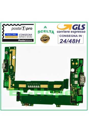 FLAT FLEX CONNETTORE RICARICA MICRO USB NOKIA LUMIA 535 + MICROFONO DOCK CARICA