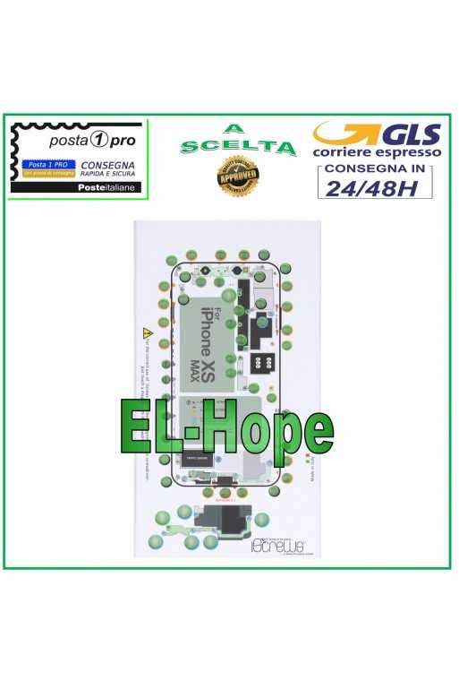 ISCREWS MAPPA ALLOGGIO VITI PAD ILLUSTRATO PER SMONTAGGIO APPLE IPHONE XS MAX ISCREWS MAPPA ALLOGGIO VITI PAD ILLUSTRATO PER SMONTAGGIO APPLE IPHONE XS MAX