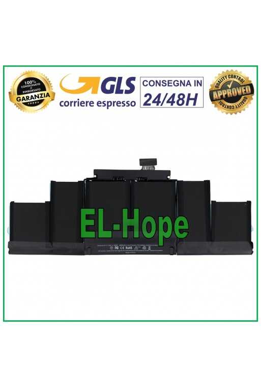 BATTERIA DI RICAMBIO A1417 PER APPLE MACBOOK PRO 15" 2012 2013 A1398 8800 mAh BATTERIA DI RICAMBIO A1417 PER APPLE MACBOOK PRO 15" 2012 2013 A1398 8800 mAh