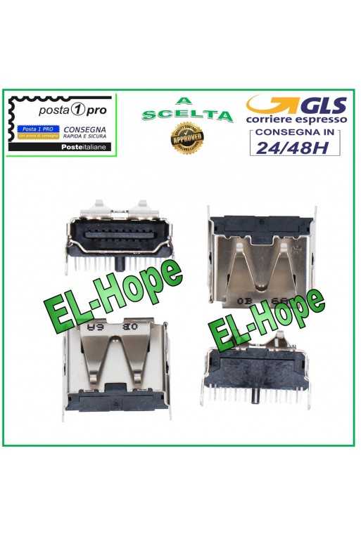 PORTA HDMI CONNETTORE SOCKET DI RICAMBIO PS3 PLAYSTATION 3 SLIM CECH 3000 4000 PORTA HDMI CONNETTORE SOCKET DI RICAMBIO PS3 PLAYSTATION 3 SLIM CECH 3000 4000
