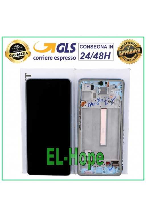 DISPLAY LCD + FRAME ORIGINALE SAMSUNG GALAXY A53 5G 2022 SM A536 A536B TOUCH BLU DISPLAY LCD + FRAME ORIGINALE SAMSUNG GALAXY A53 5G 2022 SM A536 A536B TOUCH BLU