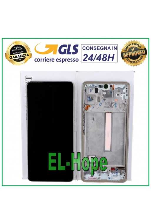 DISPLAY LCD + FRAME ORIGINALE SAMSUNG GALAXY A53 5G SM A536 A536B TOUCH BIANCO DISPLAY LCD + FRAME ORIGINALE SAMSUNG GALAXY A53 5G SM A536 A536B TOUCH BIANCO
