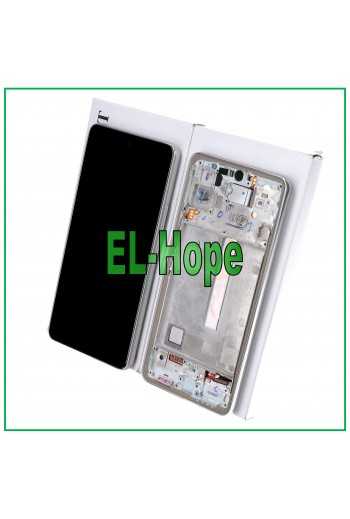 DISPLAY LCD + FRAME ORIGINALE SAMSUNG GALAXY A53 5G SM A536 A536B TOUCH BIANCO