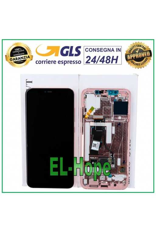 DISPLAY LCD ORIGINALE FRAME XIAOMI MI 8 PRO TOUCH SCREEN VETRO ROSA - ROSE GOLD DISPLAY LCD ORIGINALE FRAME XIAOMI MI 8 PRO TOUCH SCREEN VETRO ROSA - ROSE GOLD