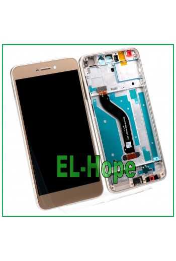 LCD DISPLAY FRAME PER HUAWEI P8 LITE 2017 PRA-LA1 LX1 LX3 TOUCH SCREEN VETRO ORO