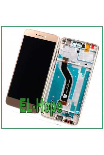 LCD DISPLAY FRAME PER HUAWEI P8 LITE 2017 PRA-LA1 LX1 LX3 TOUCH SCREEN VETRO ORO