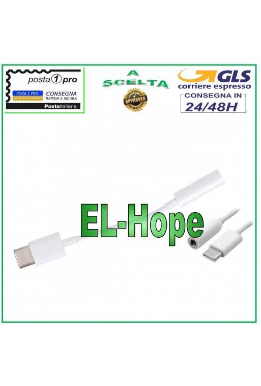 CAVO CAVETTO ADATTATORE UNIVERSALE JACK CUFFIE AURICOLARI TYPE C VARI BRAND CAVO CAVETTO ADATTATORE UNIVERSALE JACK CUFFIE AURICOLARI TYPE C VARI BRAND