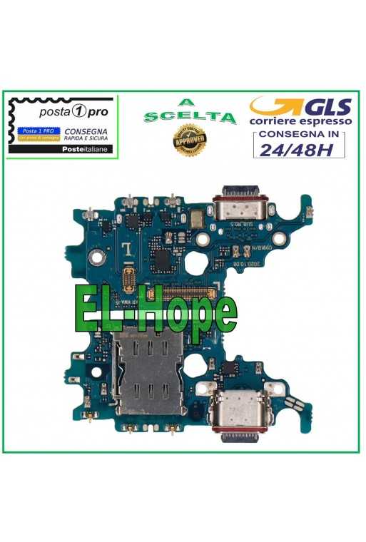 CONNETTORE DI CARICA SAMSUNG GALAXY S21 SM-G991 F + MICROFONO DOCK LETTORE SIM